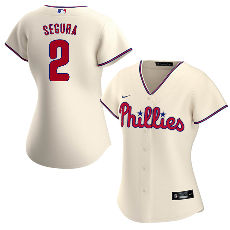 Nike Women #2 Jean Segura Philadelphia Phillies Baseball Jerseys Sale-Cream